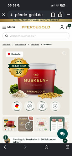 Pferdegold muskeln - pferdegold, muskeln+