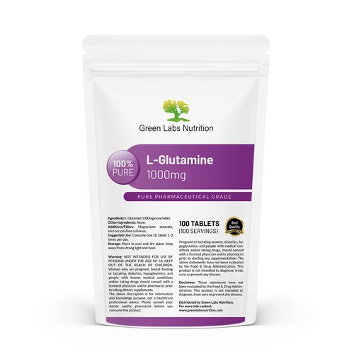 Glutamin 1000 tab - mg,