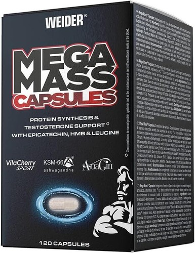 Weider mega mass caps 120 - mass, (120