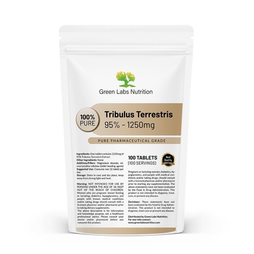 Tribulus terrestris 1250mg - tribulus, 95