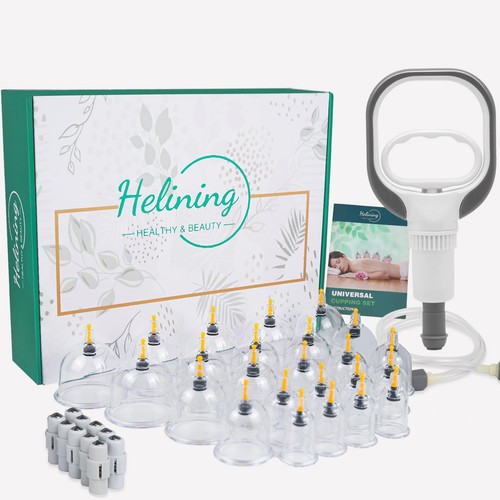 Schröpfglas set stück mit - schröpfglas,